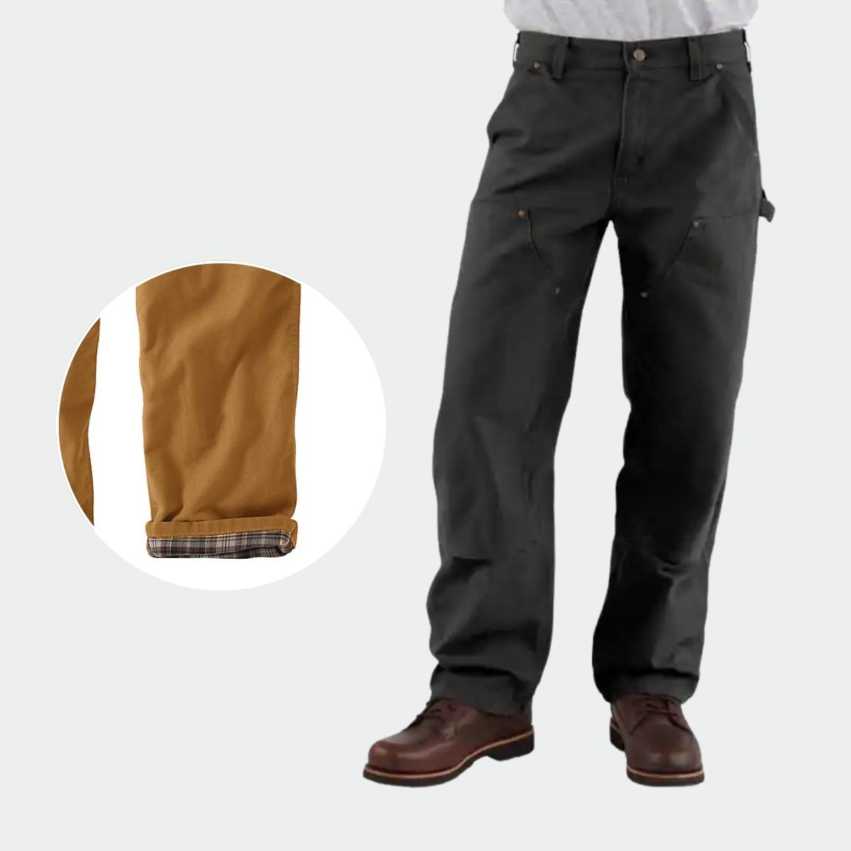 Carhartt Washed Duck Flannel-Lined Dungaree